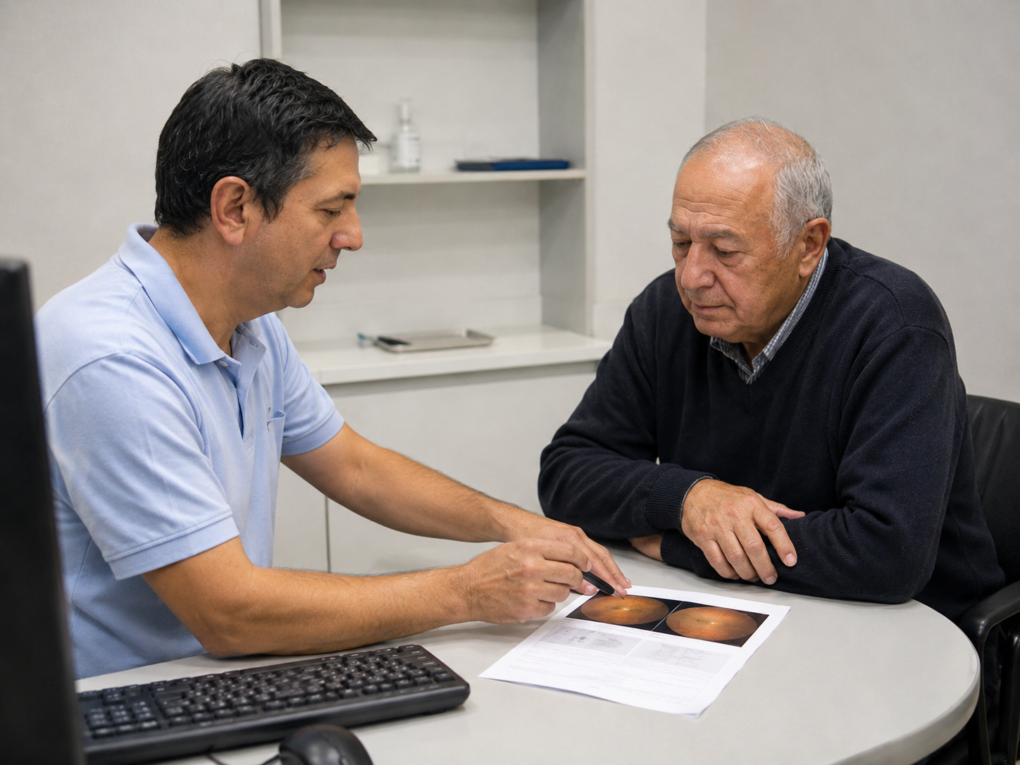 Consulta médica en un centro polivalente