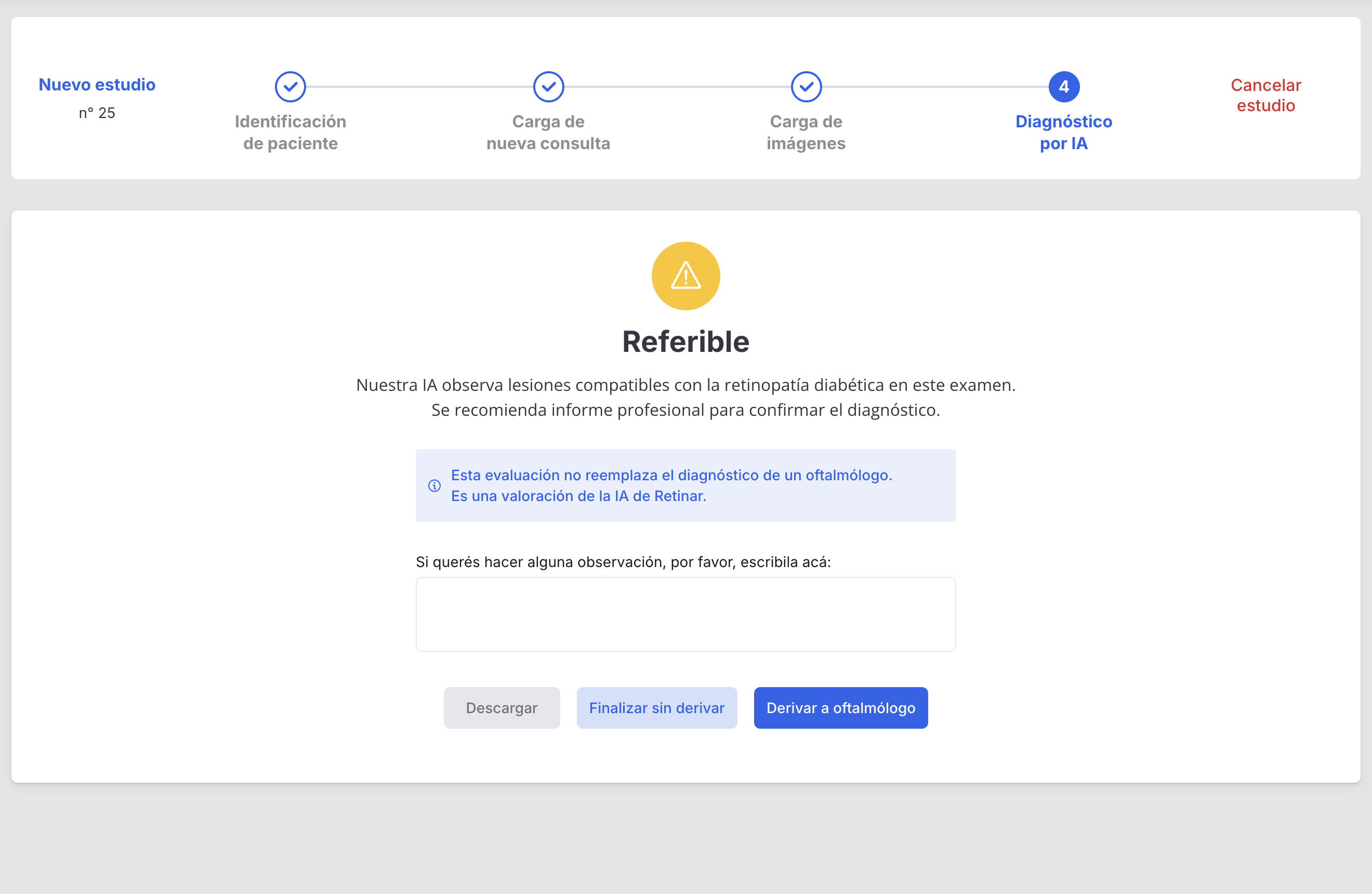 Clasificación de riesgo por IA